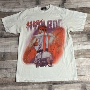 Street Fighter Shirt Size Medium White Hypland Ryu Video Game Promo Tee